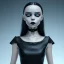 Placeholder: wednesday addams,wednesday make up, wednesday black dress, wednesday hair, hyper detail, octane render, unreal engine 5, 8k resolation