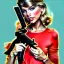 Placeholder: Taylor Swift holding an AR-15