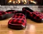 Placeholder: Red plaid slippers, black bearskin rug,log cabin walls, stone fireplace