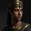 Placeholder: young egyptian nobleman with sharp features industrial era grimdark realistic