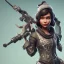 Placeholder: a skin fortnite of flora cherry black fat girl curly black hair gray eyes