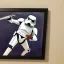 Placeholder: scream painting with storm trooper