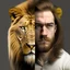 Placeholder: half-human, half-lion