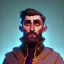 Placeholder: Portrait of a 35 year old weird warlock