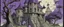 Placeholder: A light purple vampire bat chateau designed in native American petroglyphs painted by Utagawa Hiroshige
