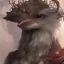 Placeholder: "twitter, mysterious Kenku male, bird, full-scale head and shoulders portrait, 8k resolution concept art portrait by Greg Rutkowski, Artgerm, WLOP, Alphonse Mucha dynamic lighting hyperdetailed intricately detailed Splash art trending on Artstation triadic colors Unreal Engine 5 volumetric lighting Splash art fantasy"