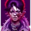 Placeholder: beautiful punk girl, hyper detailed, hyperdetailed, intricately detailed, illustration by <kilian eng> <Yoji Shinkawa>, purple tones,