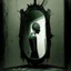 Placeholder: Stuck in this void place... the image Within the mirror, "X-RAY MIRROR", by Dave McKean and Anton Semenov, dark sci-fi fantasy, mirrorcore, artistic, surreal, sinister, profound, dramatic, vaporwave, digital illustration