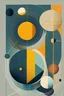 Placeholder: An abstract, geometric representation of the solar system, using minimalist shapes, lines, and patterns to evoke the essence of each planet and their orbits, with a harmonious color palette and a focus on symmetry and balance.