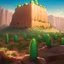 Placeholder: real life like cactus in the desert in arizona, grand canyon, anime