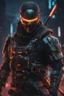 Placeholder: Machine in 4k realistic artstyle, ninja them, neon details, full body, apocalypse, intricate details, highly detailed, high details, detailed portrait, masterpiece,ultra detailed,best quality