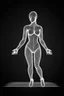 Placeholder: Outline of powerful female body
