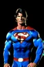 Placeholder: extremely muscular, short, curly, buzz-cut, military-style haircut, pitch black hair, Paul Stanley/Elvis Presley/Pierce Brosnan/Jon Bernthal/Sean Bean/Dolph Lundgren/Keanu Reeves/Patrick Swayze/ hybrid, as the extremely muscular Superhero "SUPERSONIC" in an original patriotic red, white and blue, "Supersonic" Super suit with an America Flag Cape,