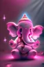 Placeholder: create ganesha cute 3d heaven bookeh lights pink and violate colour flash