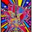 Placeholder: PEACE electric guitar PEACE psychedelic hippie trippy acid LSD PEACE GUITAR peacesign HIPPIE FLAG JIMI HENDRIX