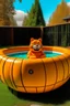 Placeholder: garfield-themed hot tub