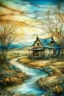 Placeholder: The place where the Dream and its followers live. Watercolor, fine drawing, beautiful van gogh composition, pixel graphics, lots of details, pastel aqua colors, delicate sensuality, realistic, high quality, work of art, hyperdetalization, professional, filigree, hazy haze, hyperrealism, professional, transparent, delicate pastel tones, back lighting, contrast, fantastic, nature+space, Milky Way, fabulous, unreal, translucent, glowing