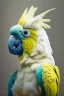 Placeholder: Portrait of an angry sulphur crested cockatoo whose generations are all gone.