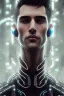 Placeholder: cyberpunk, head, men, portrai