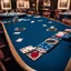 Placeholder: blue blackjack table