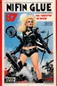 Placeholder: NIFFIN’ GLUE magazine #871 (13 Vroker 34) high res photo cover by Ralph Steadman: special 'nazis SS torture dystopia for her' issue; guest star : Barbarella as a time traveler in US military uniform
