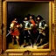 Placeholder: oil portrait of The Three Musketeers and d'artagnan with armor by Rembrandt 8k