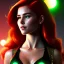 Placeholder: portrait of mary jane watson, red hair, green eyes, black tanktop, intricate, elegant, glowing lights, highly detailed, comic style, artstation, concept art, smooth, sharp focus, illustration, art by wlop, mars ravelo and greg rutkowski