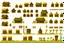 Placeholder: old Russian huts sprite sheet for 2d horizontal platformer