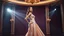 Placeholder: Glamorous woman in elegant evening gown posing on luxury stage under spotlight, cinematic lighting, photorealistic, fashion magazine styletion, Vogue editorial aesthetic.