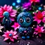 Placeholder: Fake people made of modeling clay, naïve, stars and planets, flowers, naïve, Tim Burton, sparkles, Harry Potter, bokeh