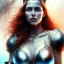 Placeholder: Epic full body picture portrait of busty atletic young beautiful Red Sonja Luis Royo styles