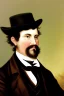 Placeholder: Extremely rich tyoung liberal guy portrait 1800s
