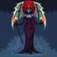 Placeholder: 16 bit pixelart of demonic woman