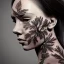 Placeholder: full face tattoo of branches and leaves that extend past face and become real, 8k resolution, high-quality, fine-detail, intricate, digital art, detailed matte, volumetric lighting, illustration, octane render,