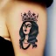 Placeholder: Woman Queen of Spades Tattoo