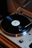 Placeholder: turntable playing white label vinyl