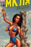 Placeholder: Comic book front cover containing bikini