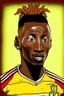 Placeholder: Hamari Traoré Malian football player ,cartoon 2d