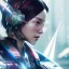 Placeholder: A portrait of a crystallized Japanese Robot portrait, ultra realistic, unreal engine, cinematic lighting, octane render, random colurs, cosmic ambiance, masterpiece art by Yoji Shinkawa,