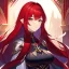 Placeholder: red haired elven priestess