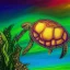 Placeholder: turtle and rainbow