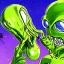 Placeholder: Alien smoking weed