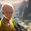 Placeholder: Portrait of one punch man, background iconic Singapore landscape, 8k resolution concept art portrait by Greg Rutkowski, Artgerm, WLOP, Alphonse Mucha dynamic lighting hyperdetailed intricately detailed Splash art trending on Artstation triadic colors Unreal Engine 5 volumetric lighting, mappa studios