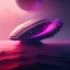 Placeholder: 3d render, Rectangle huge Mothership over the sea ridley scott style, high details, high contrast, long explosure, hyper realistic, color pink grading, bokeh, rectangle background, unreal engine 5, 8k