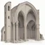 Placeholder: Ruined Romanesque church. A Detailed Technical Drawing.