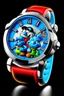 Placeholder: ""Imagine a Smurf Watch designed for the fashion-forward Smurfs, incorporating vibrant colors and intricate details, with each Smurf character depicted in a unique pose on the watch face."