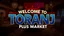 Placeholder: An attractive design with the text (WELCOM TO TORANJ PLUS MARKET) in the middle of the image in a prominent manner with a blue, red, orange, and gold color theme.