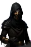 Placeholder: human fantasy fanatic cultist masked and with in a black vest painted