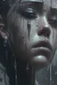 Placeholder: Tears are streaming down my face as I stand amidst the gentle droplets of the silvery symphony falling from the heavens above, Emotional, Dark, Highly detailed, Sharp focus, Moody lighting, Artstation, by loish and sakimichan and artgerm, Concept art, Matte, Realistic, with a hint of surrealism.