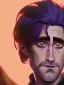 Placeholder: Portrait of a 30 year old strange gay warlock like Jake Gyllenhaal